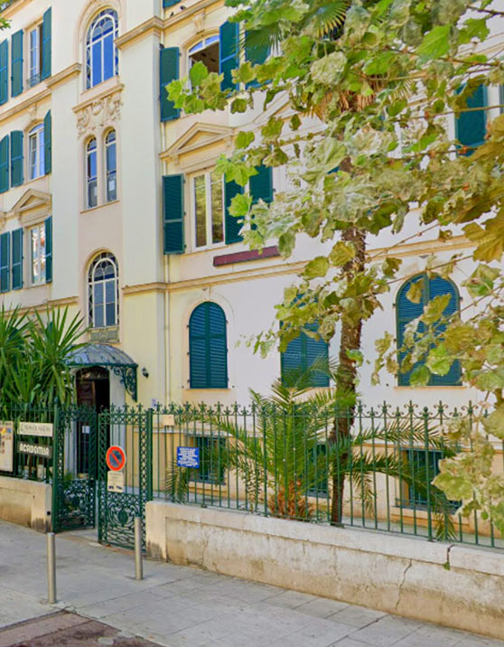 Ecole A Nice Acadomia - façade extérieure de l'école